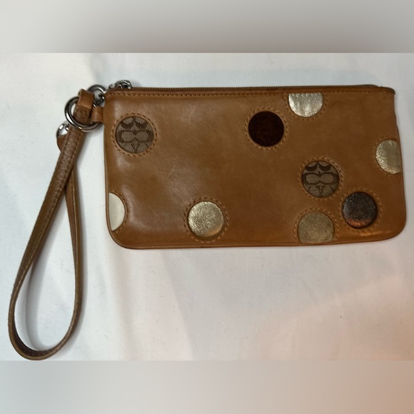 Coach Handbags - Authentic Coach Limited Edition Polka Dot wristlet GUC